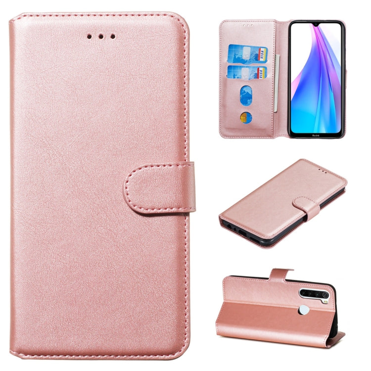 For Xiaomi Redmi Note 8T Classic Calf Texture Horizontal Flip PU Leather Case, with Holder & Card Slots & Wallet