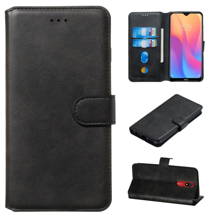 For Xiaomi Redmi 8A / Redmi 8 Classic Calf Texture Horizontal Flip PU Leather Case, with Holder & Card Slots & Wallet