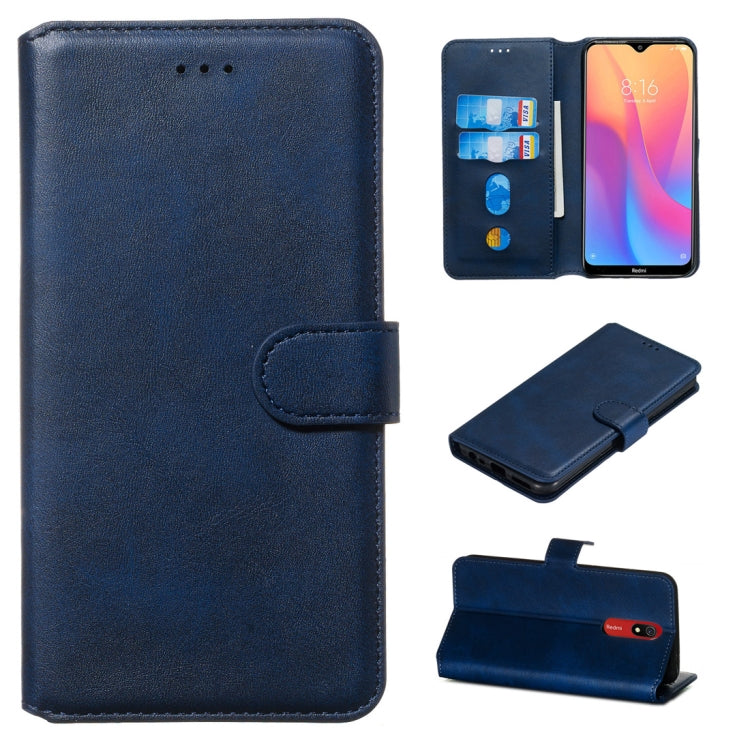For Xiaomi Redmi 8A / Redmi 8 Classic Calf Texture Horizontal Flip PU Leather Case, with Holder & Card Slots & Wallet