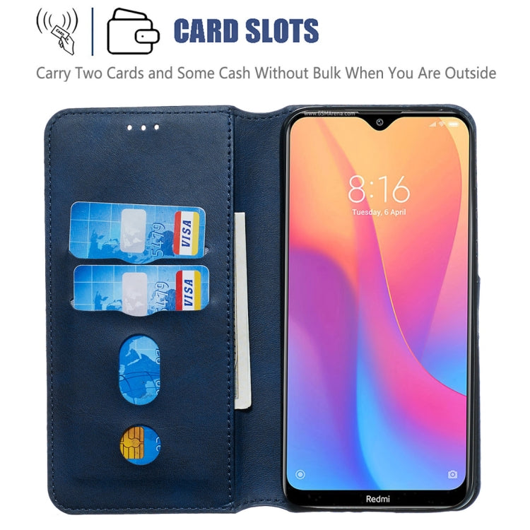 For Xiaomi Redmi 8A / Redmi 8 Classic Calf Texture Horizontal Flip PU Leather Case, with Holder & Card Slots & Wallet