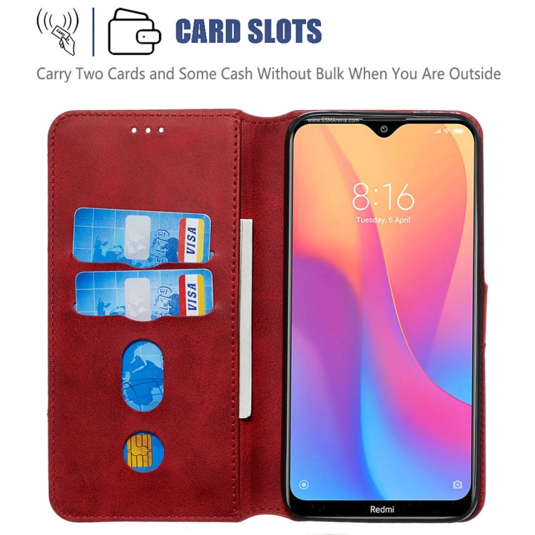 For Xiaomi Redmi 8A / Redmi 8 Classic Calf Texture Horizontal Flip PU Leather Case, with Holder & Card Slots & Wallet