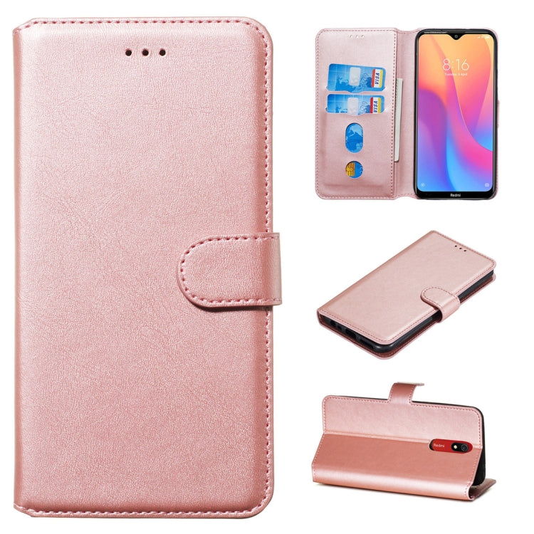 For Xiaomi Redmi 8A / Redmi 8 Classic Calf Texture Horizontal Flip PU Leather Case, with Holder & Card Slots & Wallet