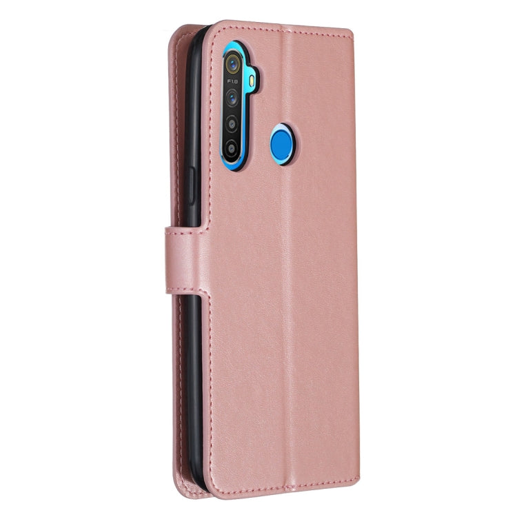 For OPPO Realme 5 Classic Calf Texture Horizontal Flip PU Leather Case, with Holder & Card Slots & Wallet