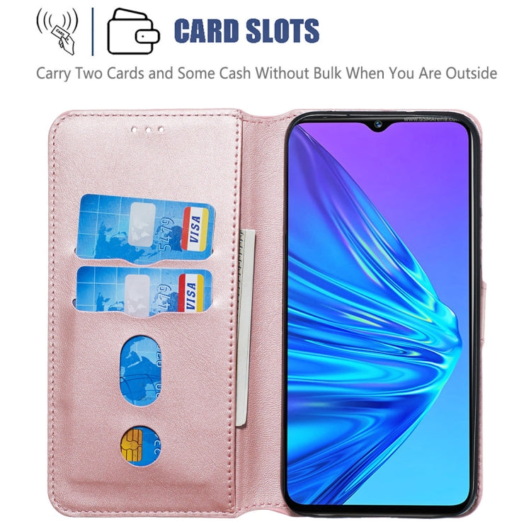 For OPPO Realme 5 Classic Calf Texture Horizontal Flip PU Leather Case, with Holder & Card Slots & Wallet