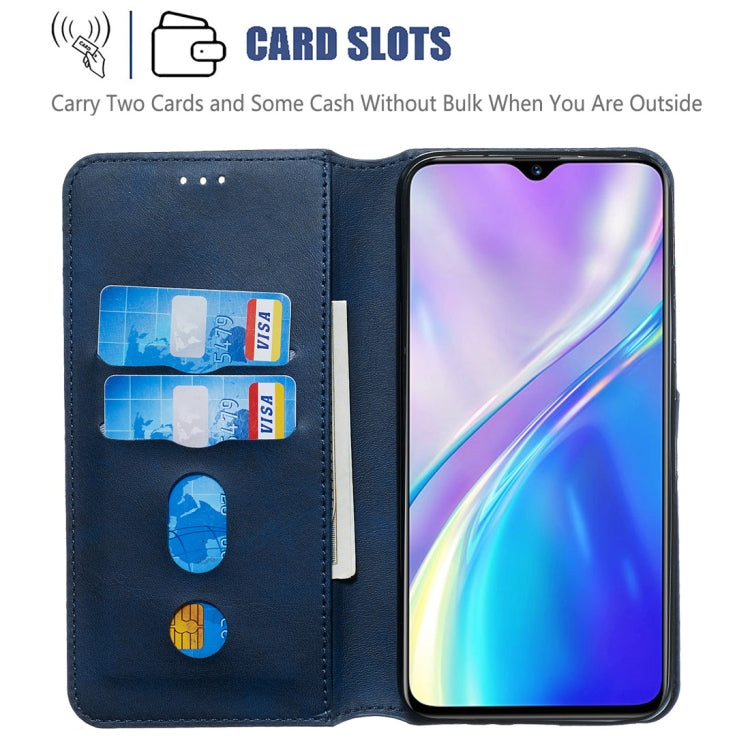 For OPPO Realme XT / Realme X2 Classic Calf Texture Horizontal Flip PU Leather Case, with Holder & Card Slots & Wallet