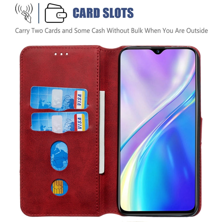 For OPPO Realme XT / Realme X2 Classic Calf Texture Horizontal Flip PU Leather Case, with Holder & Card Slots & Wallet