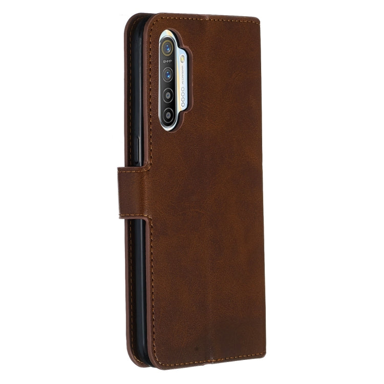 For OPPO Realme XT / Realme X2 Classic Calf Texture Horizontal Flip PU Leather Case, with Holder & Card Slots & Wallet