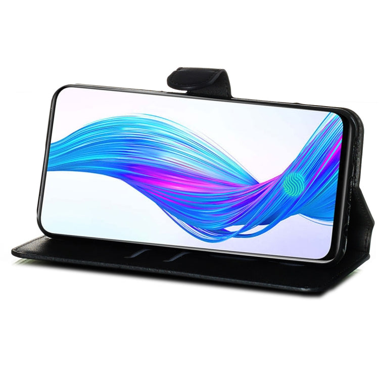 For OPPO K3 / Realme X Classic Calf Texture Horizontal Flip PU Leather Case, with Holder & Card Slots & Wallet