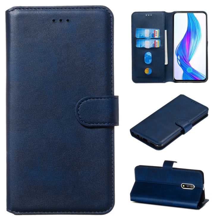 For OPPO K3 / Realme X Classic Calf Texture Horizontal Flip PU Leather Case, with Holder & Card Slots & Wallet