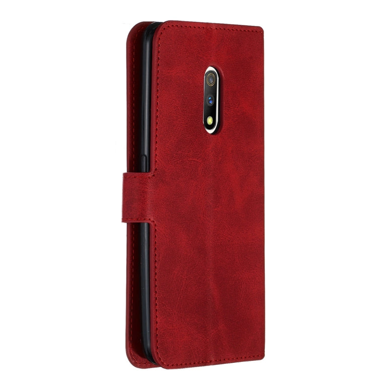 For OPPO K3 / Realme X Classic Calf Texture Horizontal Flip PU Leather Case, with Holder & Card Slots & Wallet