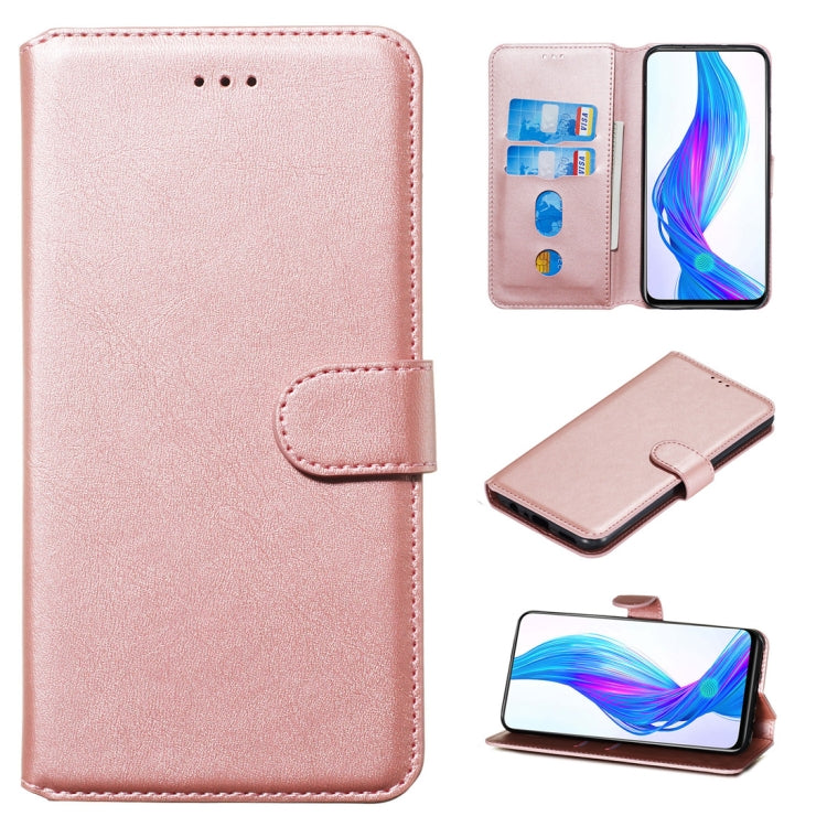 For OPPO K3 / Realme X Classic Calf Texture Horizontal Flip PU Leather Case, with Holder & Card Slots & Wallet