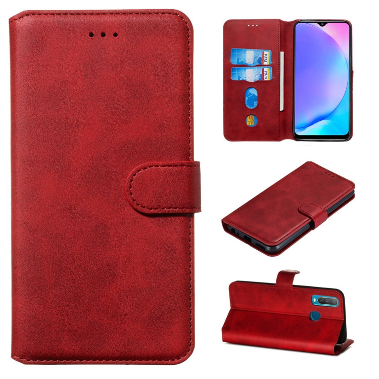 For Vivo U10 / Y15 / Y17 / Y3 Classic Calf Texture Horizontal Flip PU Leather Case, with Holder & Card Slots & Wallet
