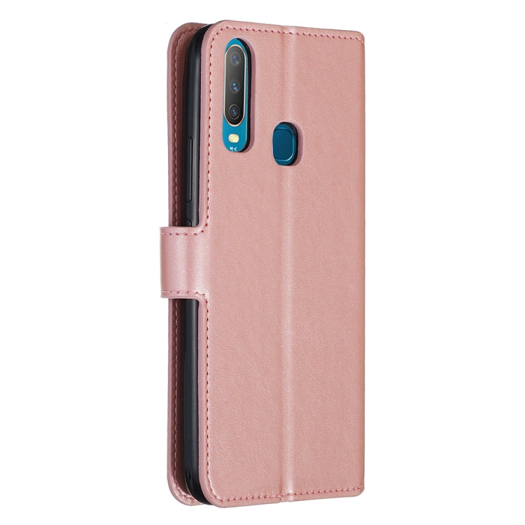 For Vivo U10 / Y15 / Y17 / Y3 Classic Calf Texture Horizontal Flip PU Leather Case, with Holder & Card Slots & Wallet