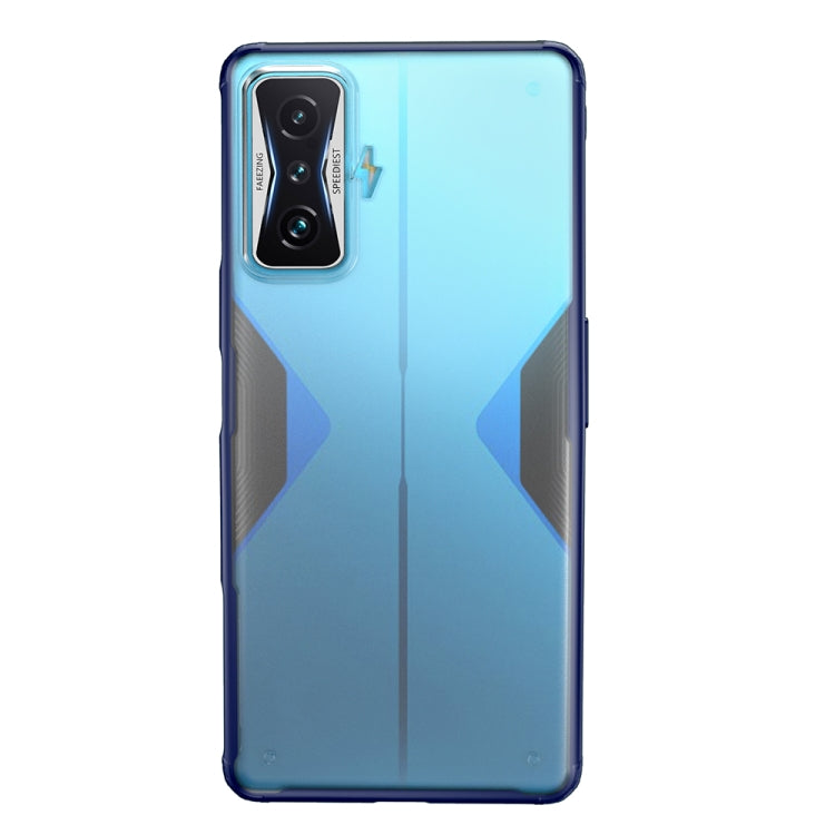 For Xiaomi Redmi K50 Gaming Four-corner Shockproof TPU + PC Phone Case(Blue)