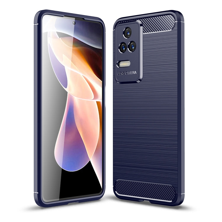 For Xiaomi Redmi K50 Brushed Texture Carbon Fiber TPU Phone Case