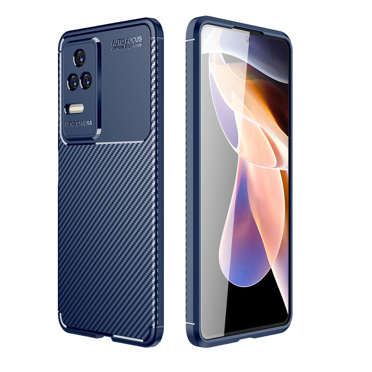 For Xiaomi Redmi K50 / K50 Pro Carbon Fiber Texture Shockproof TPU Phone Case