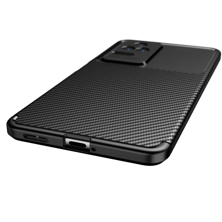 For Xiaomi Redmi K50 / K50 Pro Carbon Fiber Texture Shockproof TPU Phone Case