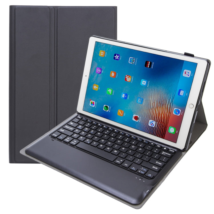 A129 TPU Detachable Bluetooth Keyboard Leather Case with Bracket For iPad Pro 12.9 inch 2015 / 2017(Black)