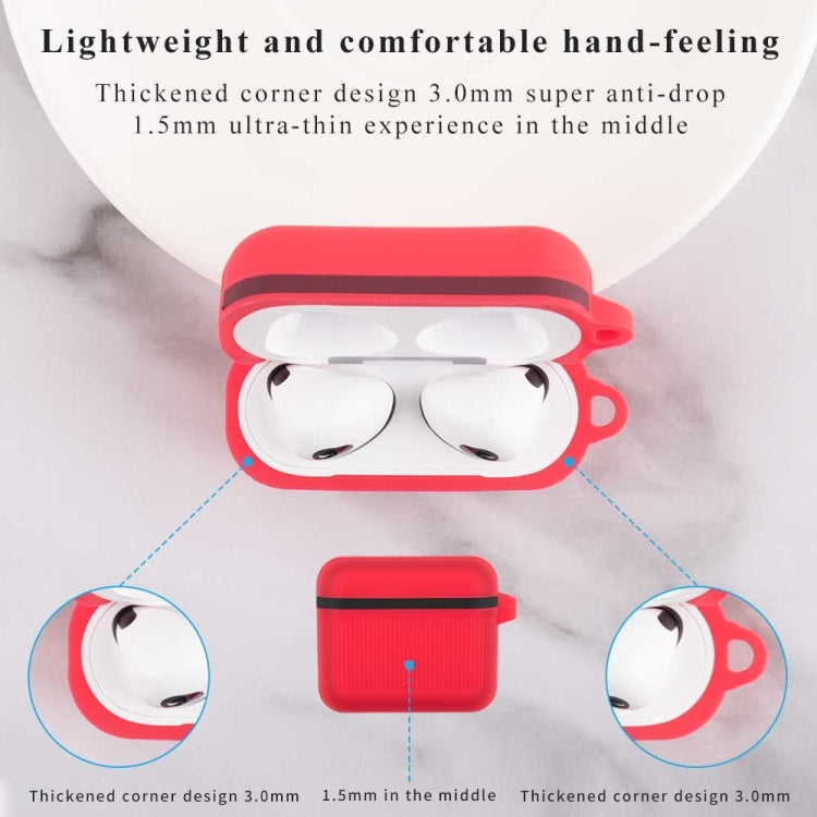Suitcase Silicone Earphone Protective Case with Hook For Airpods 3