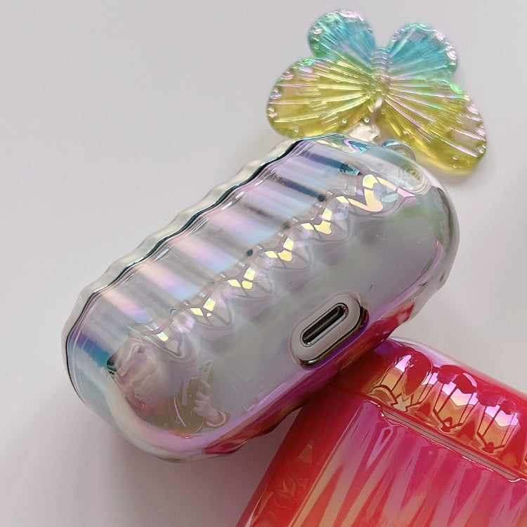 Color Plated PC Earphone Case with Butterfly Clasp For AirPods Pro