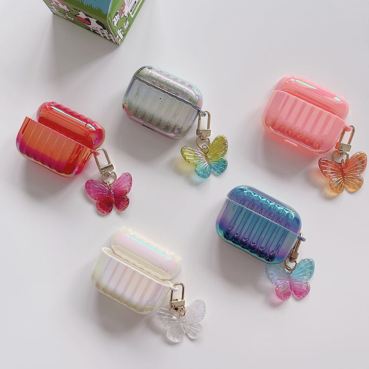 Color Plated PC Earphone Case with Butterfly Clasp For AirPods Pro