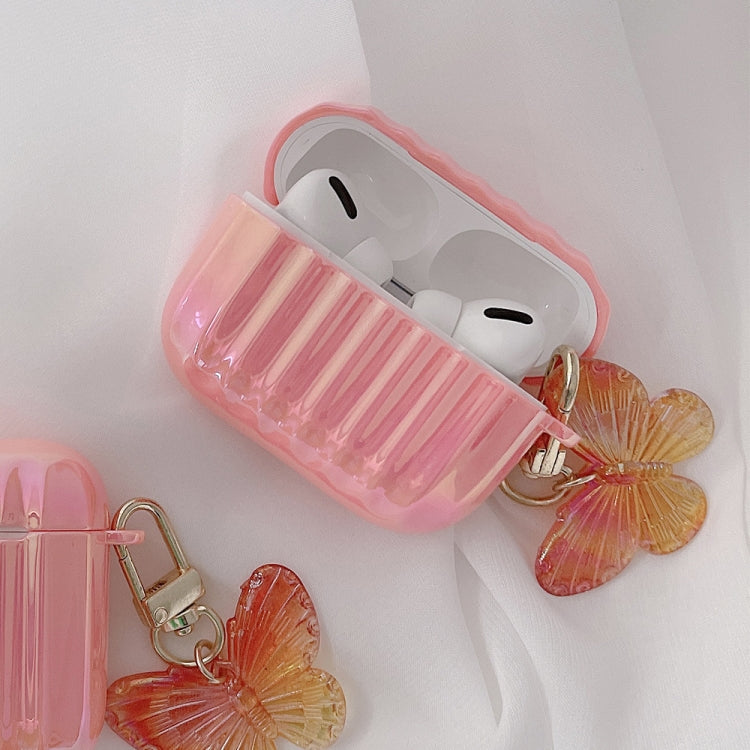 Color Plated PC Earphone Case with Butterfly Clasp For AirPods Pro