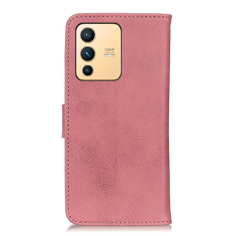 For vivo S12 / V23 5G KHAZNEH Cowhide Texture Flip Leather PhoneCase