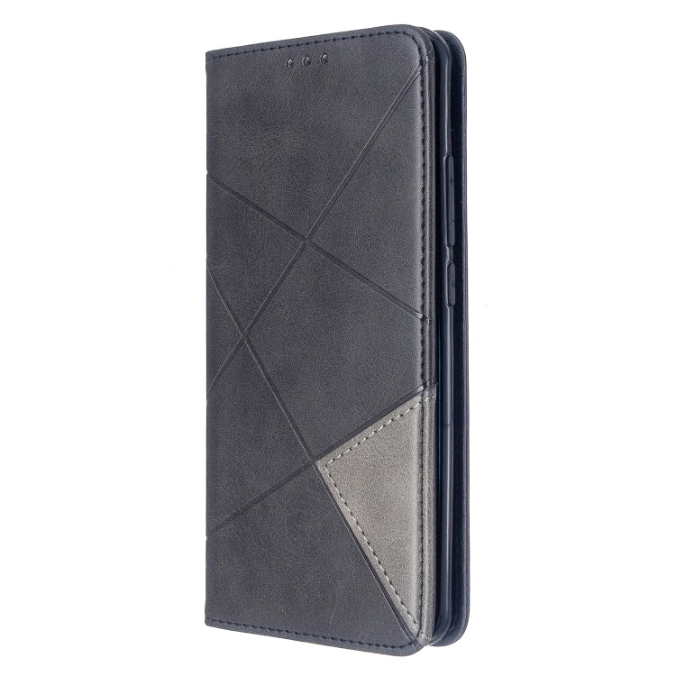 For Xiaomi CC9 Pro Rhombus Texture Horizontal Flip Magnetic Leather Case with Holder & Card Slots