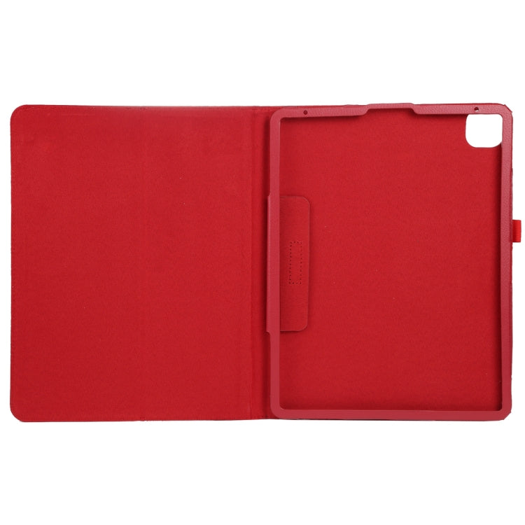 For iPad Pro 12.9 2022 / 2021 / 2020 / 2018 Litchi Texture Solid Color Leather Tablet Case