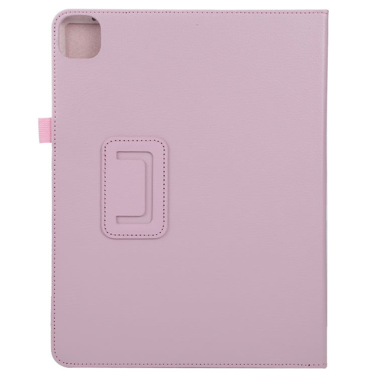 For iPad Pro 12.9 2022 / 2021 / 2020 / 2018 Litchi Texture Solid Color Leather Tablet Case