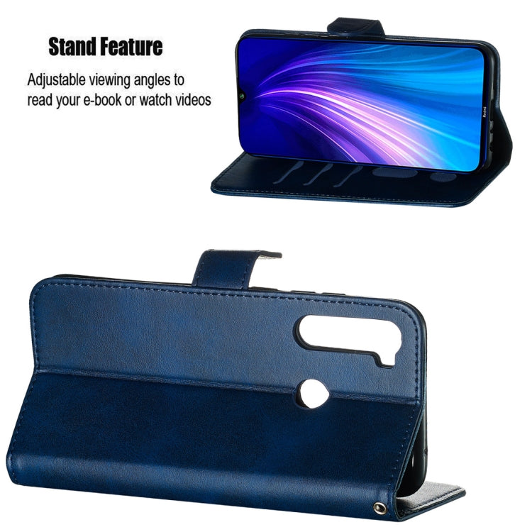 For Xiaomi Redmi Note 8 Fashion Calf Texture Zipper Horizontal Flip PU Leather Case, with Holder & Card Slots & Wallet
