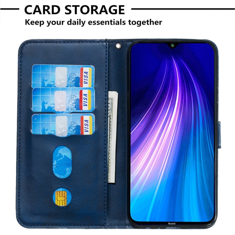 For Xiaomi Redmi Note 8 Fashion Calf Texture Zipper Horizontal Flip PU Leather Case, with Holder & Card Slots & Wallet