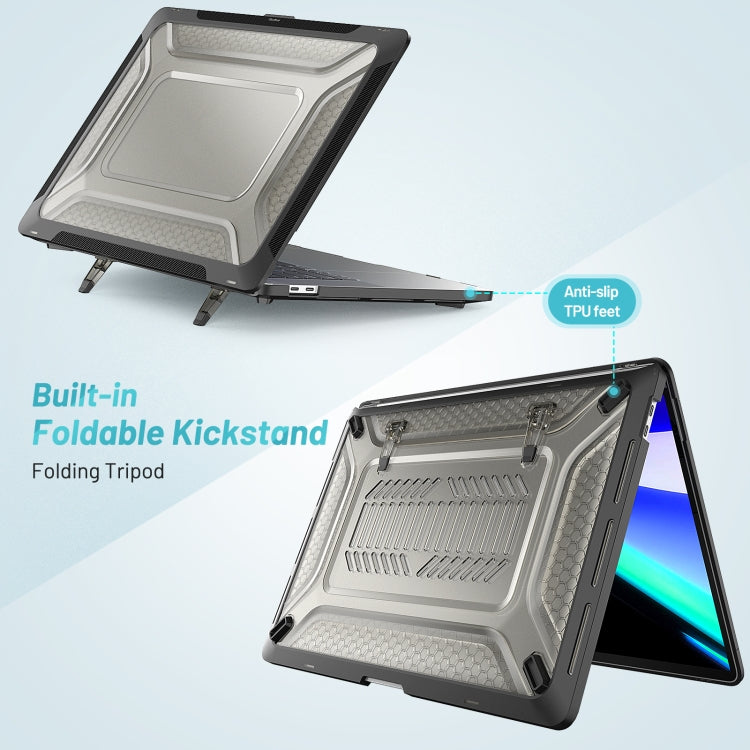 PC + TPU Honeycomb Laptop Protective Case For MacBook Pro 16 inch A2141