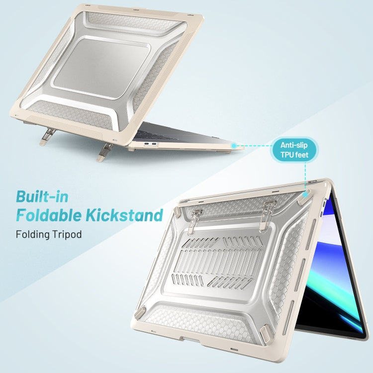 PC + TPU Honeycomb Laptop Protective Case For MacBook Pro 16 inch A2141