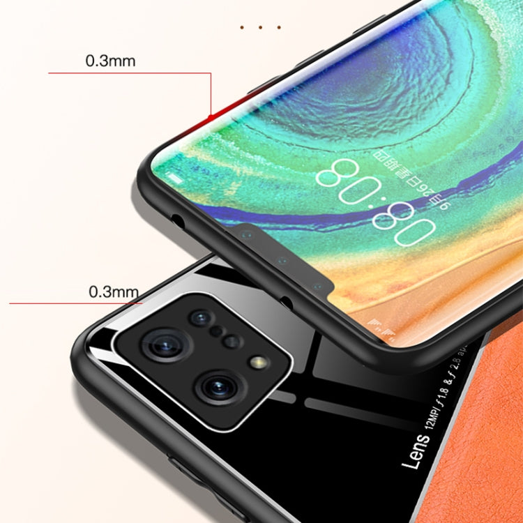For OPPO Find X5 All-inclusive Leather + Organic Glass Phone Case