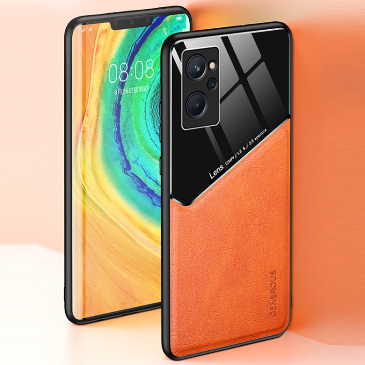 For OPPO Realme 9i All-inclusive Leather + Organic Glass Phone Case