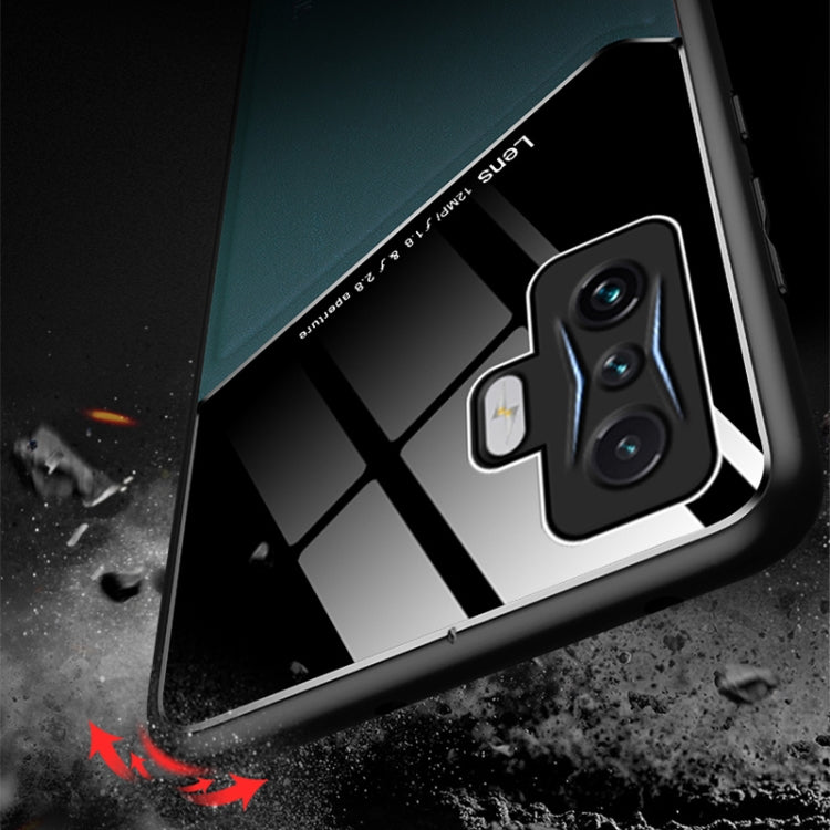 For Xiaomi Redmi K50 Gaming All-inclusive Leather + Organic Glass Phone Case