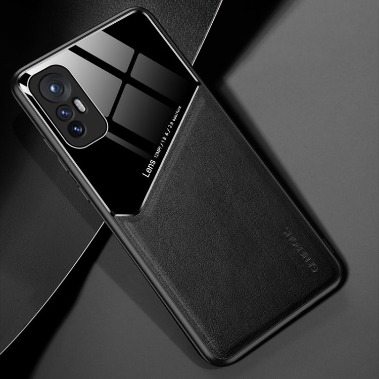 For Xiaomi 12 All-inclusive Leather + Organic Glass Phone Case