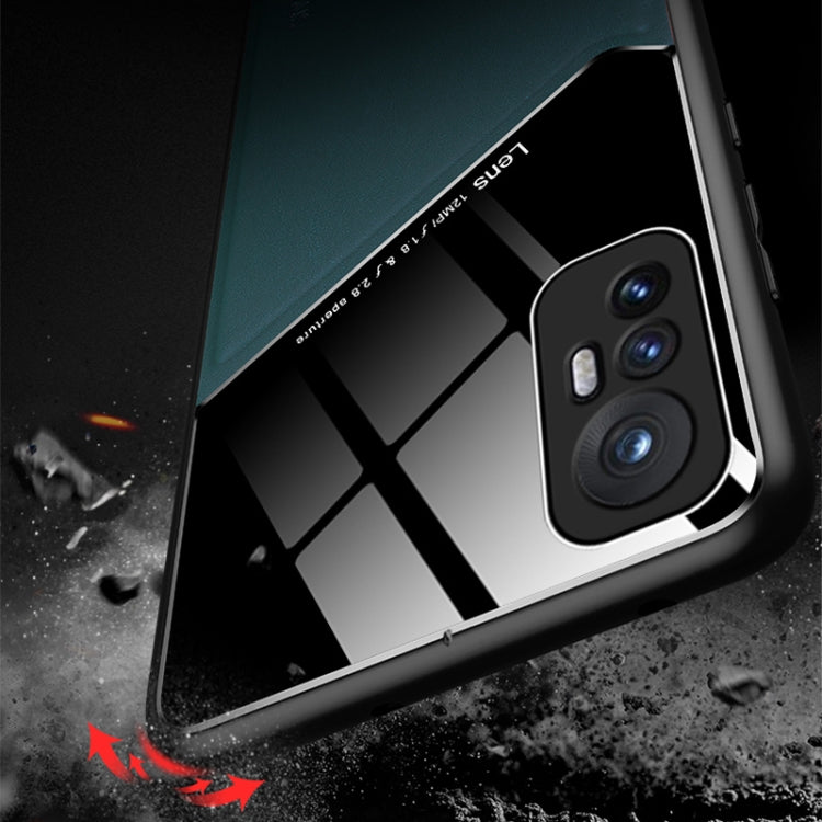 For Xiaomi 12 All-inclusive Leather + Organic Glass Phone Case