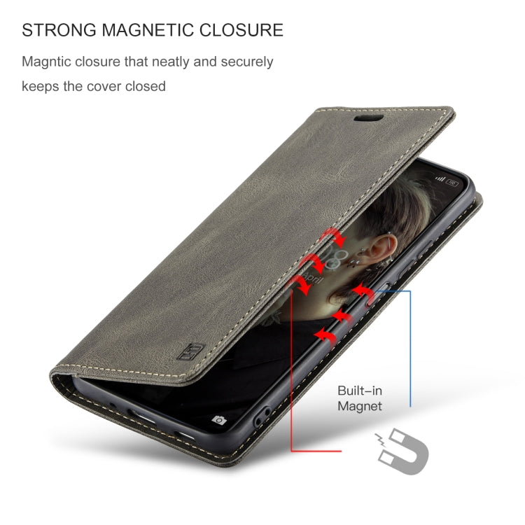 For Xiaomi Redmi Note 10 Pro / 10 Pro Max AutSpace A01 Skin-feel Crazy Horse Leather Phone Case