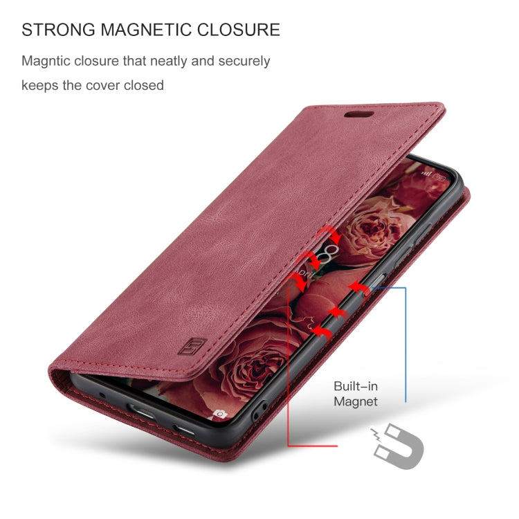 For Xiaomi Redmi Note 10 Pro / 10 Pro Max AutSpace A01 Skin-feel Crazy Horse Leather Phone Case