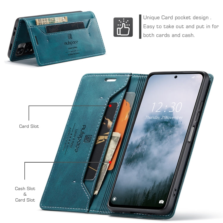 For Xiaomi Redmi Note 11 Pro AutSpace A01 Skin-feel Crazy Horse Leather Phone Case