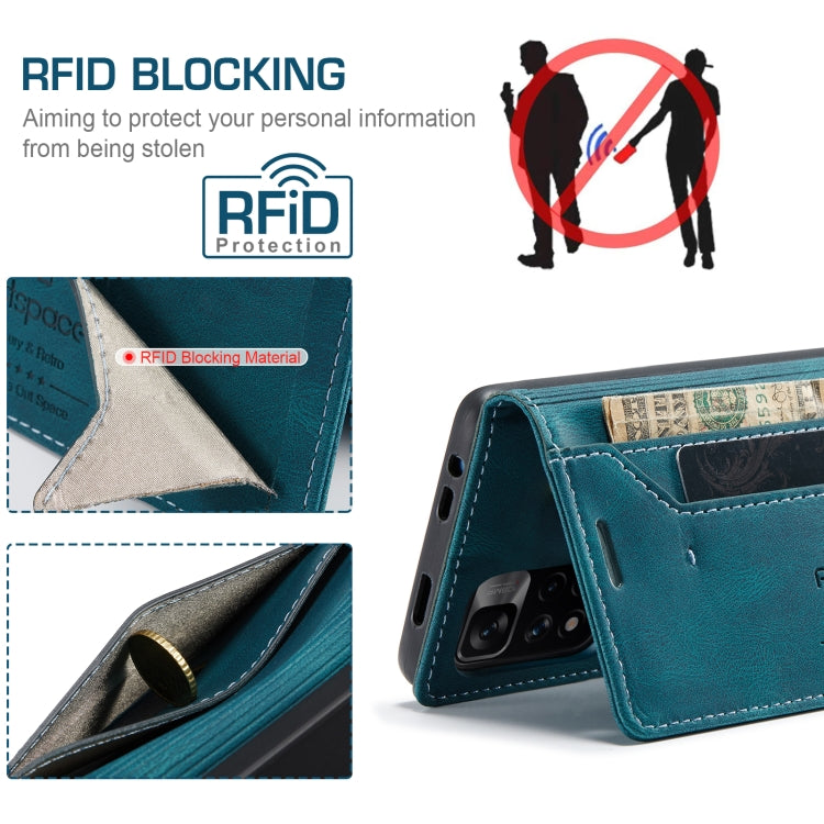 For Xiaomi Redmi Note 11 Pro AutSpace A01 Skin-feel Crazy Horse Leather Phone Case