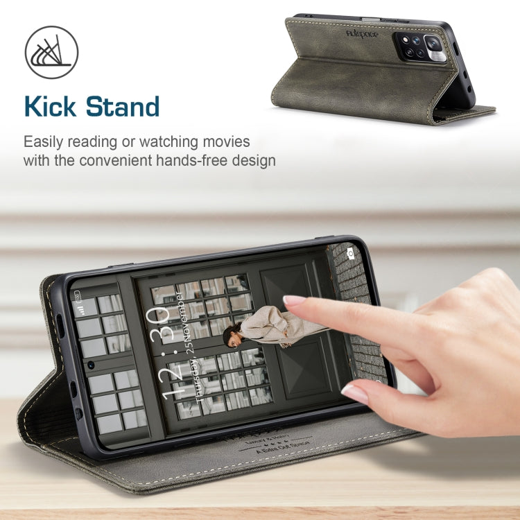 For Xiaomi Redmi Note 11 Pro AutSpace A01 Skin-feel Crazy Horse Leather Phone Case