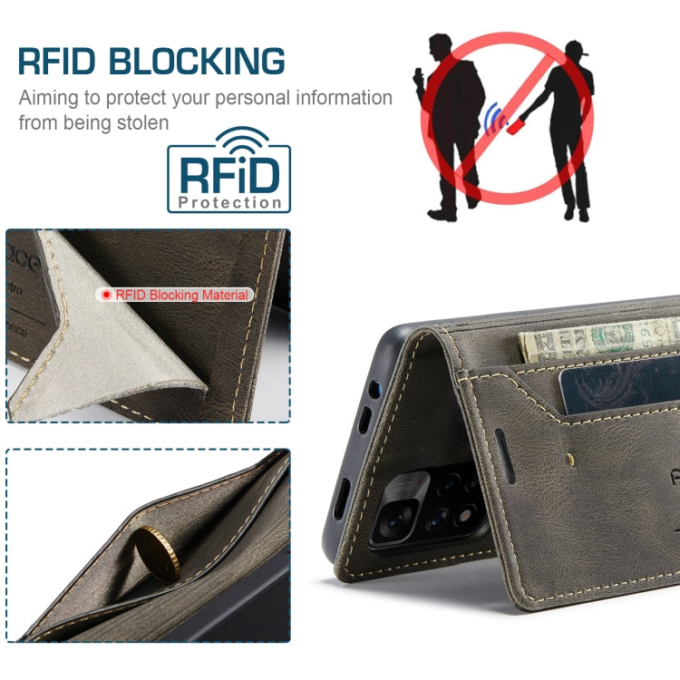 For Xiaomi Redmi Note 11 Pro AutSpace A01 Skin-feel Crazy Horse Leather Phone Case