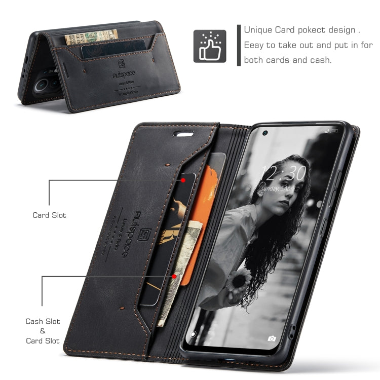 For Xiaomi Mi 11 AutSpace A01 Skin-feel Crazy Horse Leather Phone Case