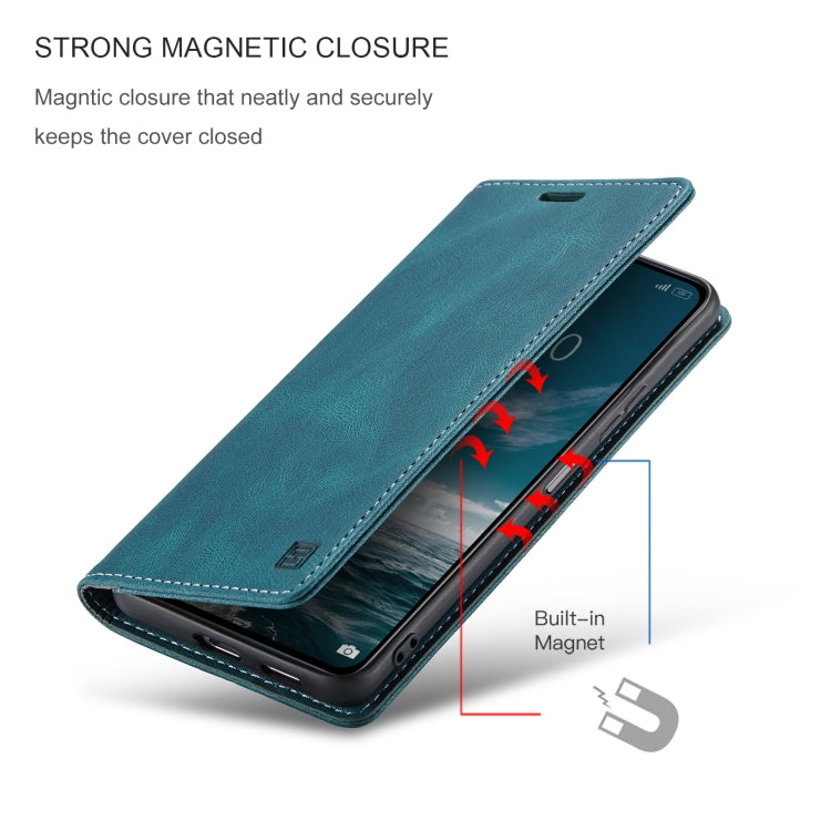 For Xiaomi Mi 11 Lite AutSpace A01 Skin-feel Crazy Horse Leather Phone Case