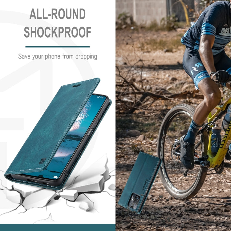 For Xiaomi Mi 11T /11T Pro AutSpace A01 Skin-feel Crazy Horse Leather Phone Case