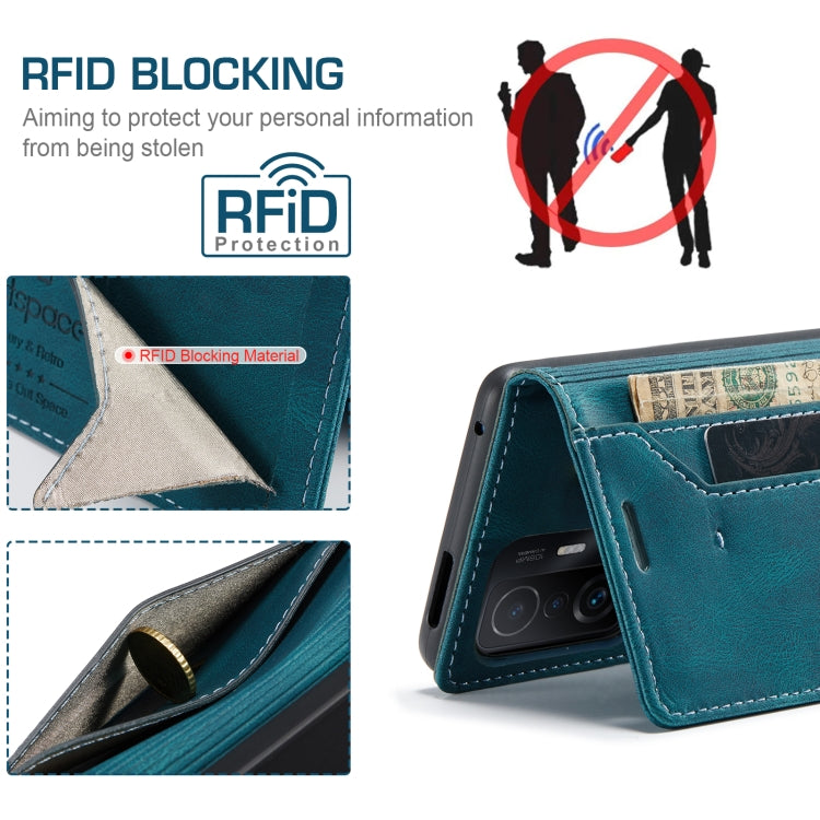 For Xiaomi Mi 11T /11T Pro AutSpace A01 Skin-feel Crazy Horse Leather Phone Case