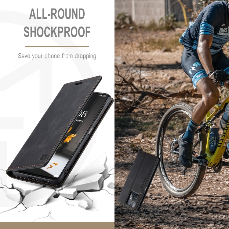 For Xiaomi Mi 11T /11T Pro AutSpace A01 Skin-feel Crazy Horse Leather Phone Case